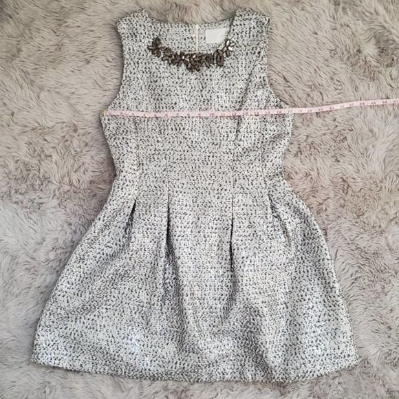 NWOT J.O.A. Los Angeles Embellished Metallic Dress - Picture 7 of 9